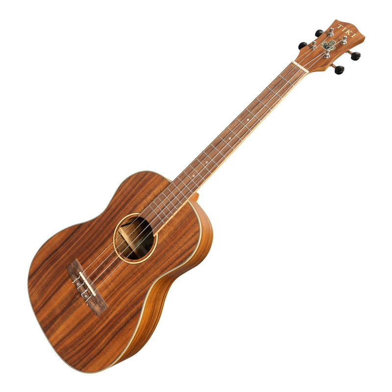 Tiki '3 Series' Koa Electric Baritone Ukulele with Gig Bag (Natural Satin)-TKB-3P-NST