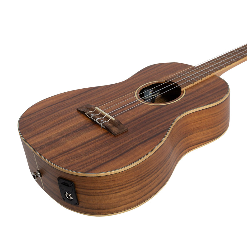 Tiki '3 Series' Koa Electric Baritone Ukulele with Gig Bag (Natural Satin)-TKB-3P-NST