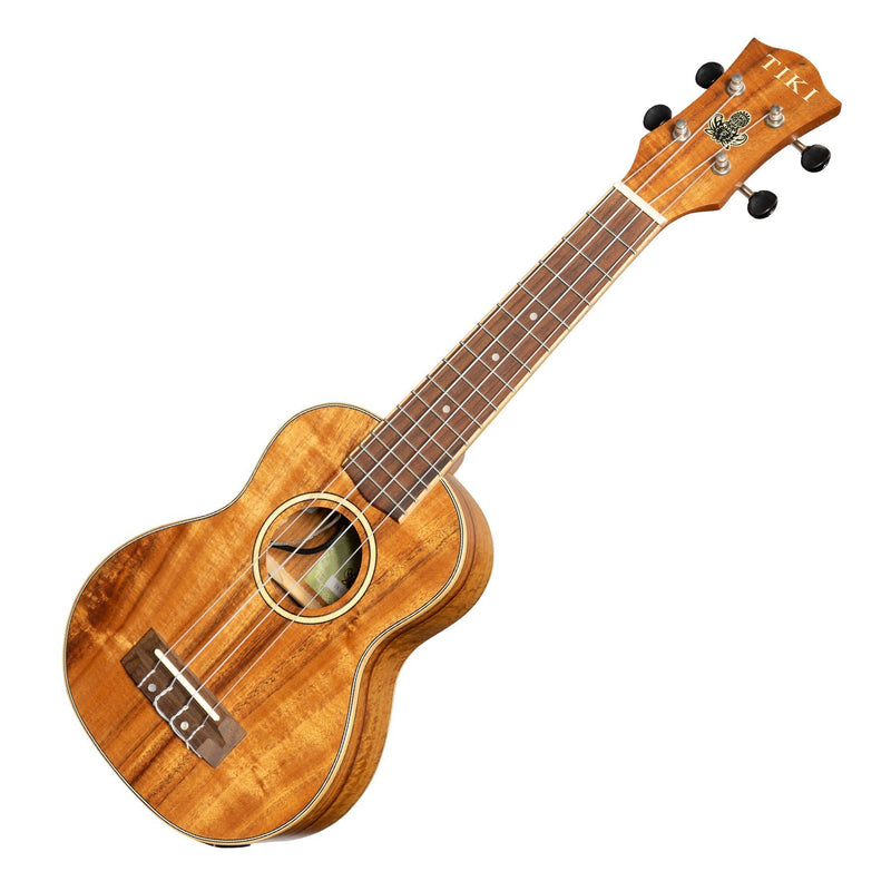 Tiki '3 Series' Koa Electric Soprano Ukulele with Gig Bag (Natural Satin)-TKS-3P-NST