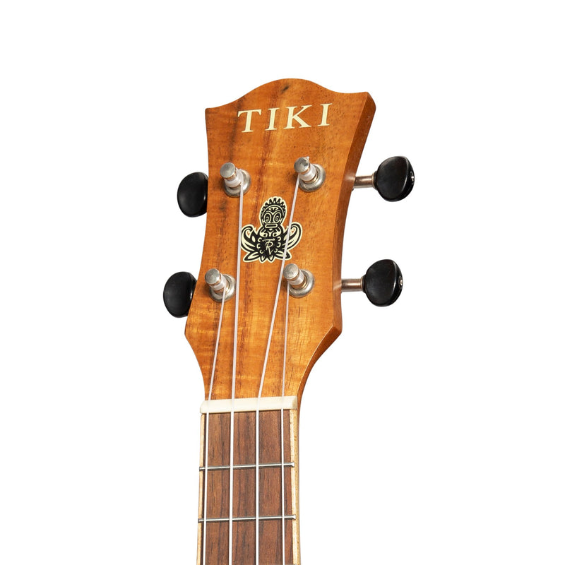 Tiki '3 Series' Koa Electric Soprano Ukulele with Gig Bag (Natural Satin)-TKS-3P-NST