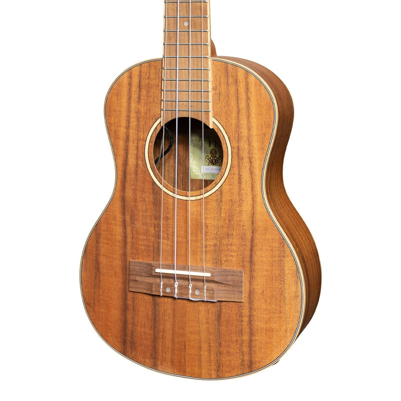 Tiki '3 Series' Koa Electric Tenor Ukulele with Gig Bag (Natural Satin)-TKT-3P-NST