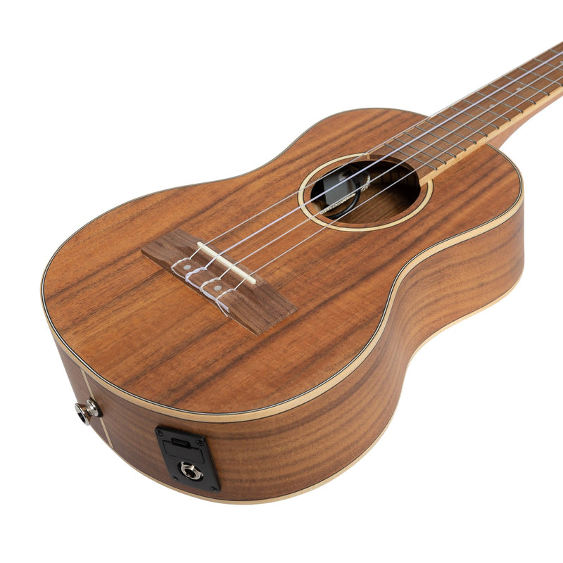 Tiki '3 Series' Koa Electric Tenor Ukulele with Gig Bag (Natural Satin)-TKT-3P-NST