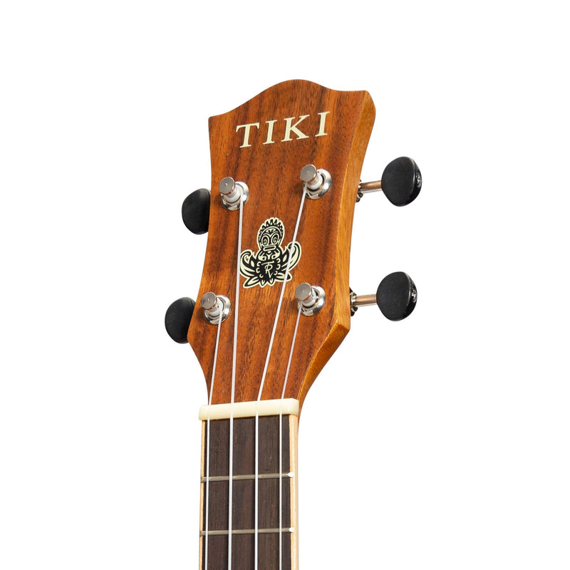 Tiki '3 Series' Koa Soprano Ukulele with Gig Bag (Natural Satin)-TKS-3-NST