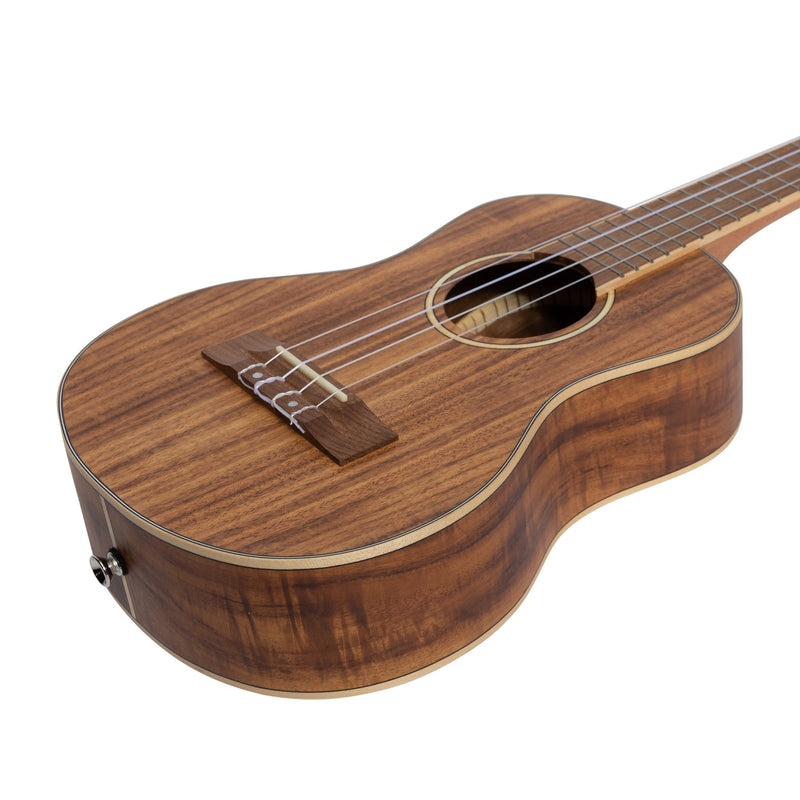 Tiki '3 Series' Koa Tenor Ukulele with Gig Bag (Natural Satin)-TKT-3-NST