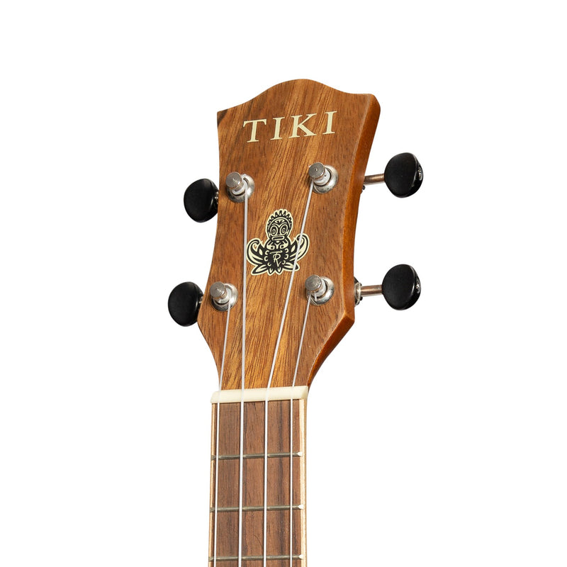 Tiki '4 Series' Daowood Electric Soprano Ukulele with Gig Bag (Natural Satin)-TDS-4P-NST