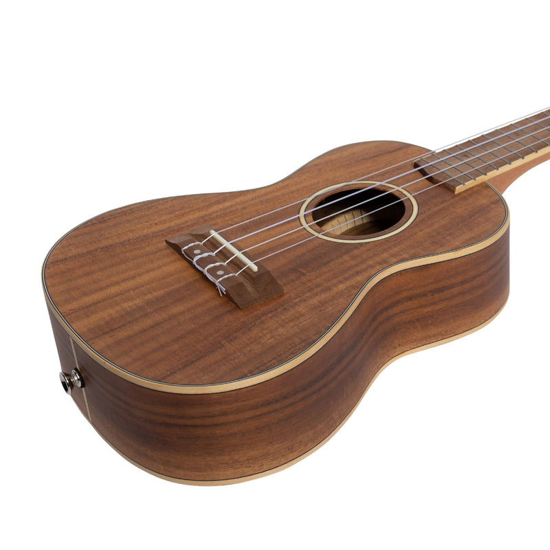 Tiki '3 Series' Koa Concert Ukulele with Gig Bag (Natural Satin)-TKC-3-NST