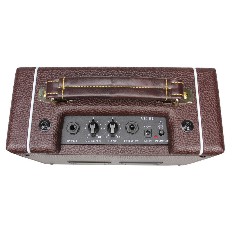 Tiki 5 Watt Portable Ukulele Amplifier (Brown)-TK-UA2-BRN