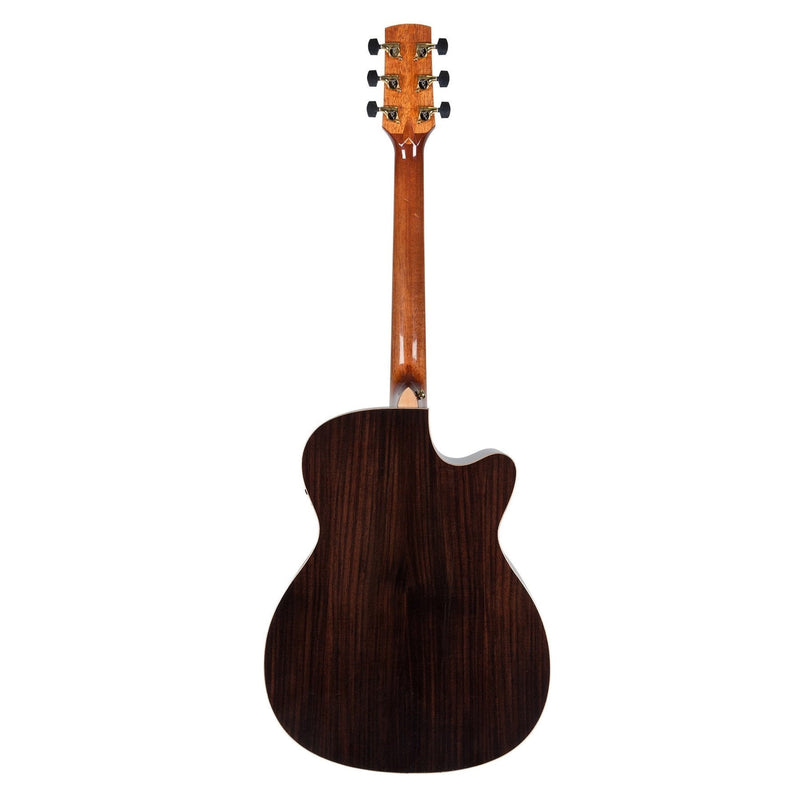 Timberidge '3 Series' Left Handed Spruce Solid Top Acoustic-Electric Small-Body Cutaway Guitar with 'Tree of Life' Inlay (Natural Gloss)-TRFC-3TL-NGL