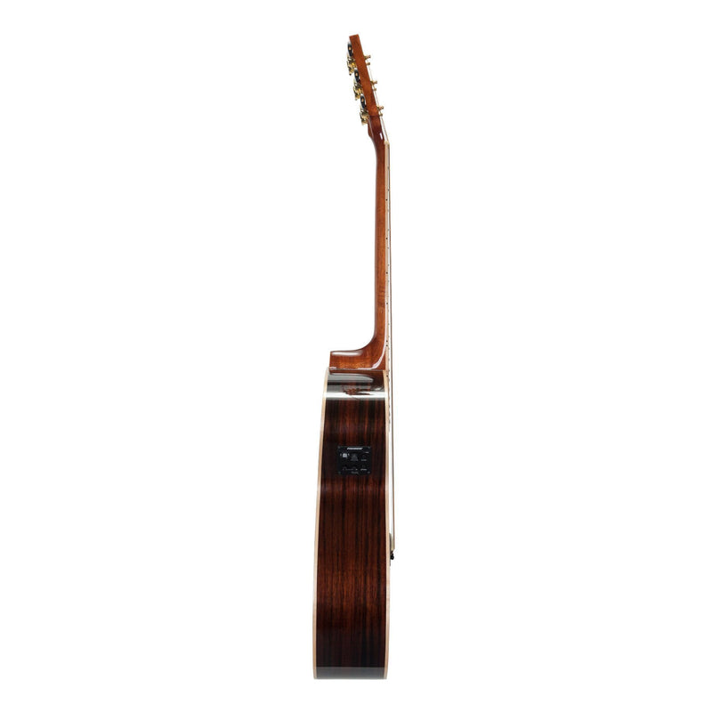 Timberidge '3 Series' Spruce Solid Top Acoustic-Electric Small Body Cutaway Guitar with 'Tree of Life' Inlay (Natural Gloss)-TRFC-3T-NGL