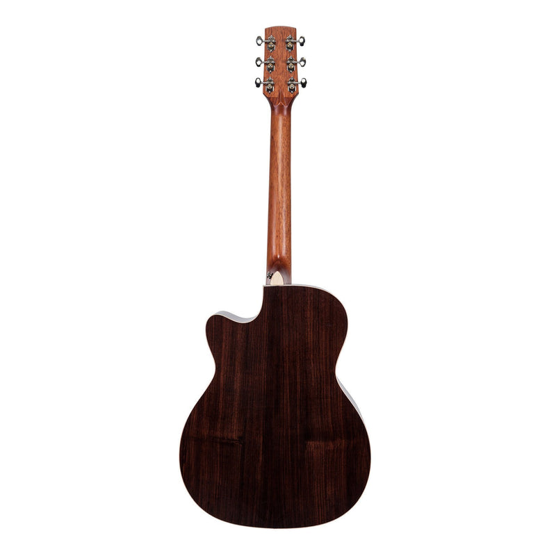 Timberidge '9 Series' Spruce Solid Top and Rosewood Solid Back & Sides Acoustic-Electric Small Body Cutaway Guitar (Natural Gloss)-TRFC-9-NGL