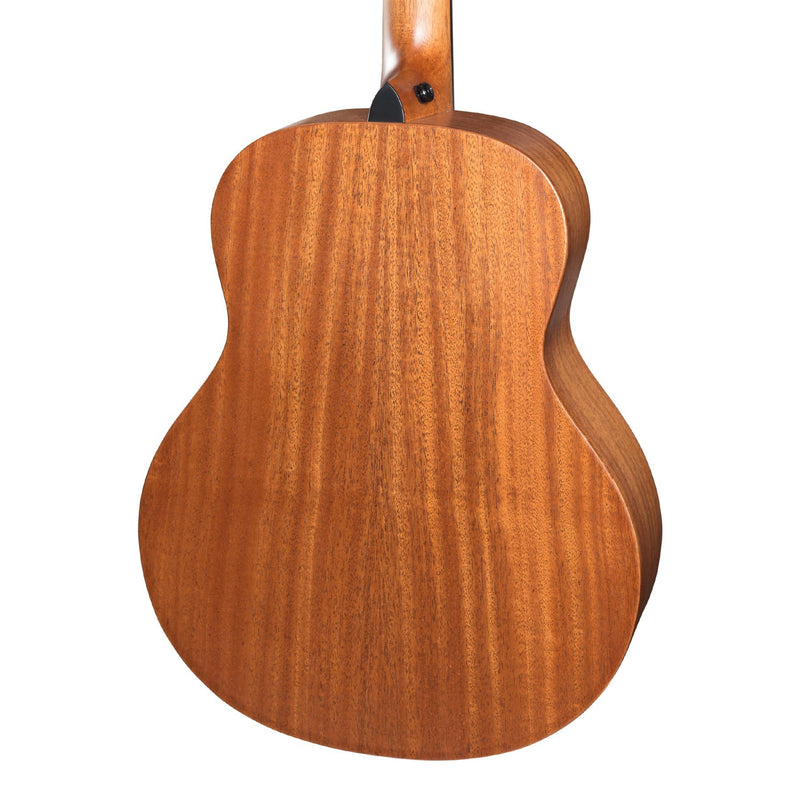 Timberidge 'Messenger Series' Left Handed Solid Mahogany Top Acoustic-Electric TS-Mini Guitar (Natural Satin)-TRT-MML-NST