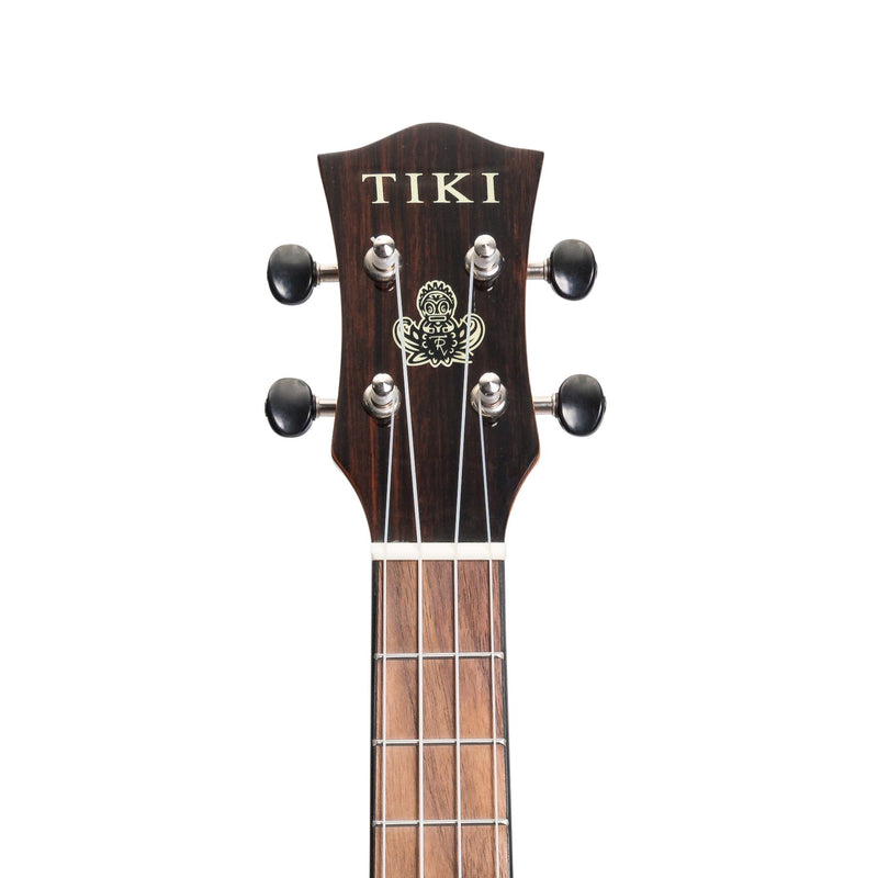Tiki '22 Series' Spruce Solid Top Electric Cutaway Tenor Ukulele with Hard Case (Natural Gloss)-TST-22CP-NGL