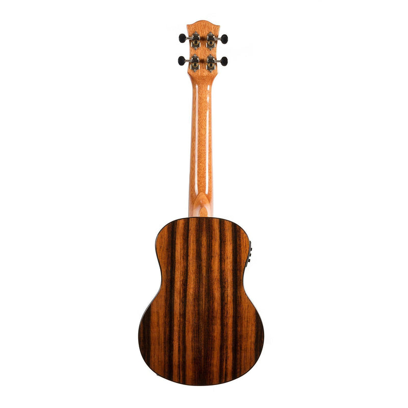 Tiki '22 Series' Spruce Solid Top Electric Tenor Ukulele with Hard Case (Natural Gloss)-TST-22P-NGL