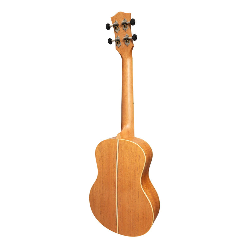 Tiki '6 Series' Spruce Solid Top Tenor Ukulele with Hard Case (Natural Satin)-TST-6-NST