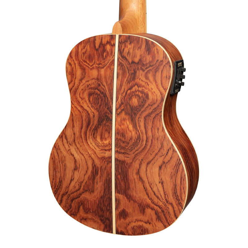 Tiki '7 Series' Cedar Solid Top Electric Tenor Ukulele with Hard Case (Natural Satin)-TCT-7P-NST