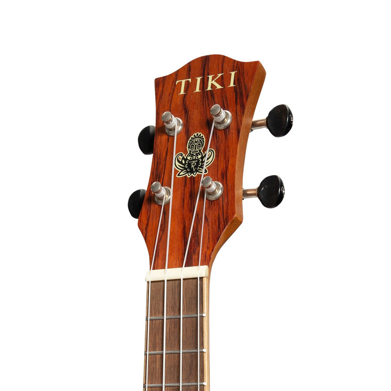 Tiki '7 Series' Cedar Solid Top Soprano Ukulele with Hard Case (Natural Satin)-TCS-7-NST