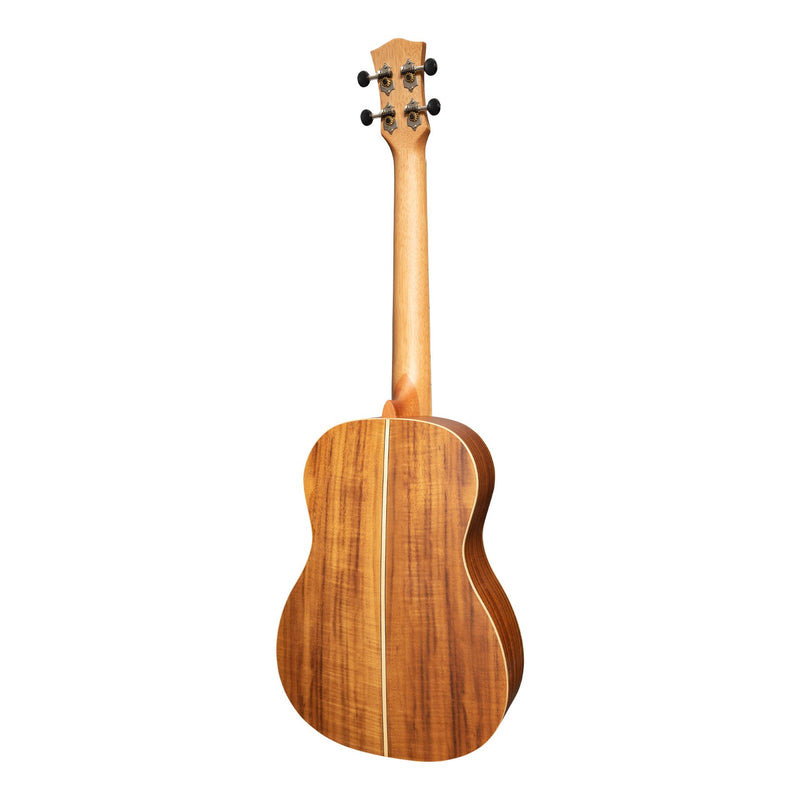 Tiki '9 Series' Koa Solid Top Baritone Ukulele with Hard Case (Natural Satin)-TKB-9-NST