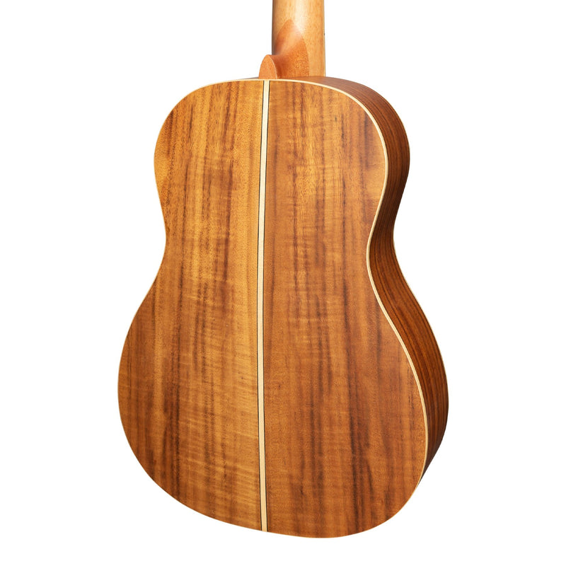 Tiki '9 Series' Koa Solid Top Baritone Ukulele with Hard Case (Natural Satin)-TKB-9-NST