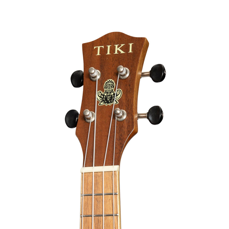 Tiki '9 Series' Koa Solid Top Electric Soprano Ukulele with Hard Case (Natural Satin)-TKS-9P-NST