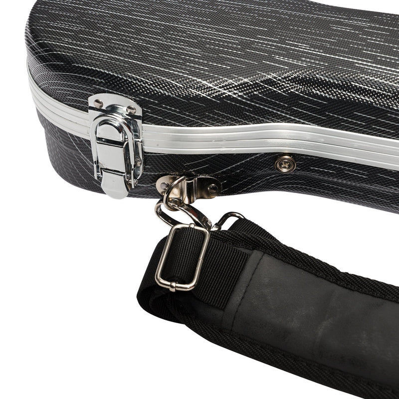 Tiki Deluxe Shaped Soprano Ukulele Flight Case (Grey/Black)-UHC-S-GRYBK