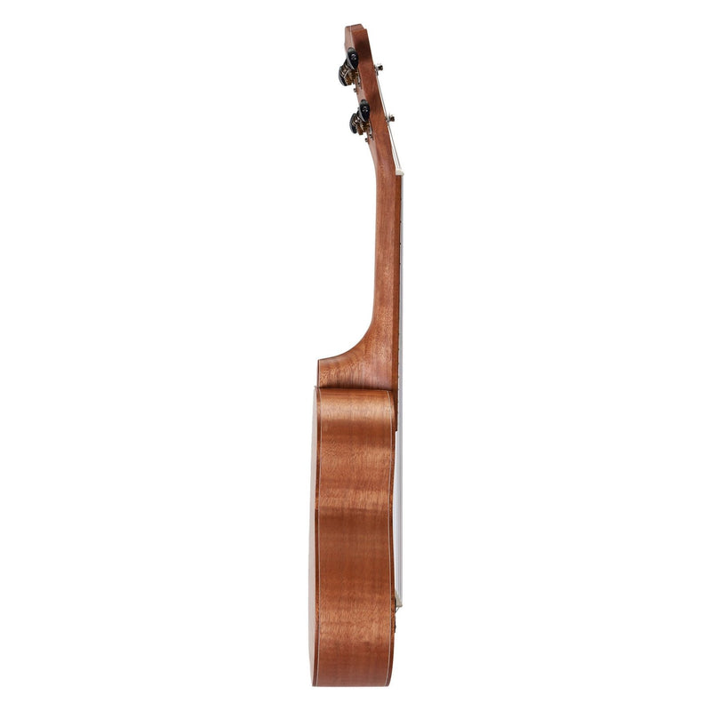 Tiki '2 Series' Mahogany Flame Top Soprano Ukulele with Gig Bag (Natural Satin)-TFMS-2-NST