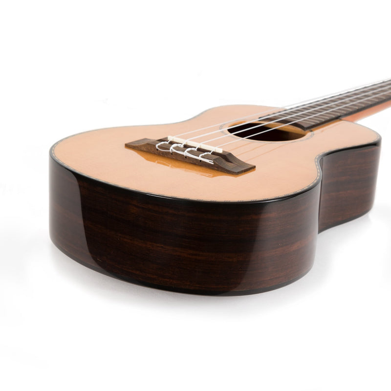 Tiki '22 Series' Spruce Solid Top Tenor Ukulele with Hard Case (Natural Gloss)-TST-22-NGL