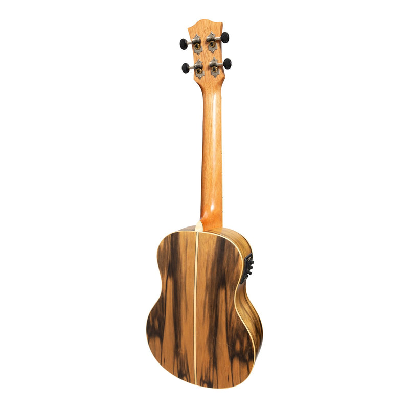 Tiki '4 Series' Daowood Electric Tenor Ukulele with Gig Bag (Natural Satin)-TDT-4P-NST
