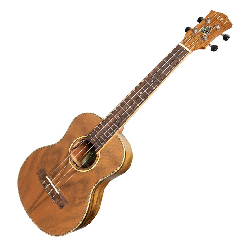 Tiki '4 Series' Daowood Electric Tenor Ukulele with Gig Bag (Natural Satin)-TDT-4P-NST