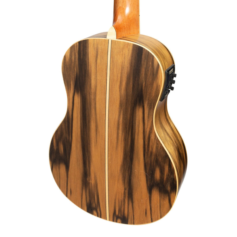 Tiki '4 Series' Daowood Electric Tenor Ukulele with Gig Bag (Natural Satin)-TDT-4P-NST