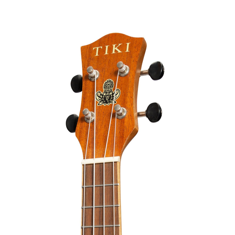 Tiki '6 Series' Spruce Solid Top Soprano Ukulele with Hard Case (Natural Satin)-TSS-6-NST