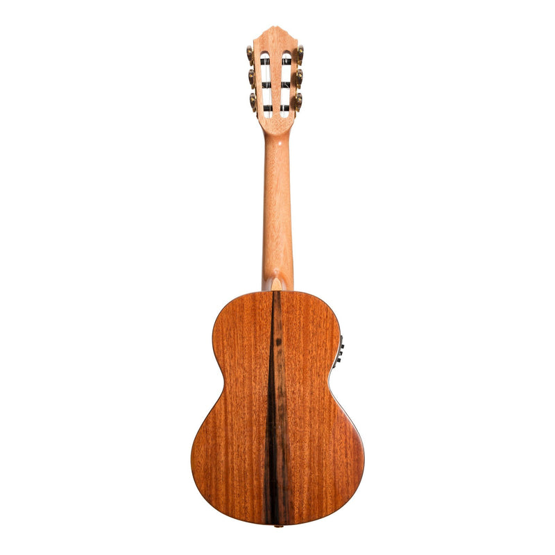 Tiki 6 String Mahogany Solid Top Electric Ukulele with Gig Bag (Natural Gloss)-T6E-NGL