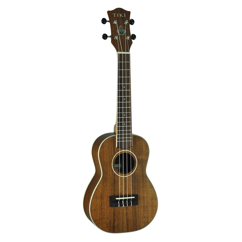 Tiki '9 Series' Koa Solid Top Concert Ukulele with Hard Case (Natural Satin)-TKC-9-NST