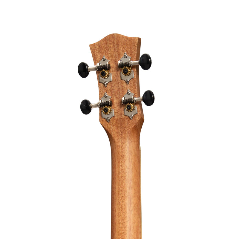 Tiki '9 Series' Koa Solid Top Electric Baritone Ukulele with Hard Case (Natural Satin)-TKB-9P-NST