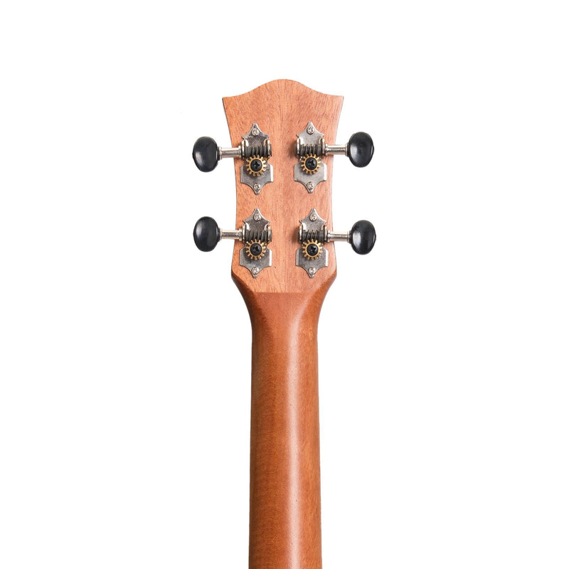 Tiki '9 Series' Koa Solid Top Electric Cutaway Baritone Ukulele with Hard Case (Natural Satin)-TKB-9CP-NST