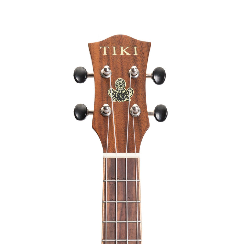 Tiki '9 Series' Koa Solid Top Electric Cutaway Concert Ukulele with Hard Case (Natural Satin)-TKC-9CP-NST