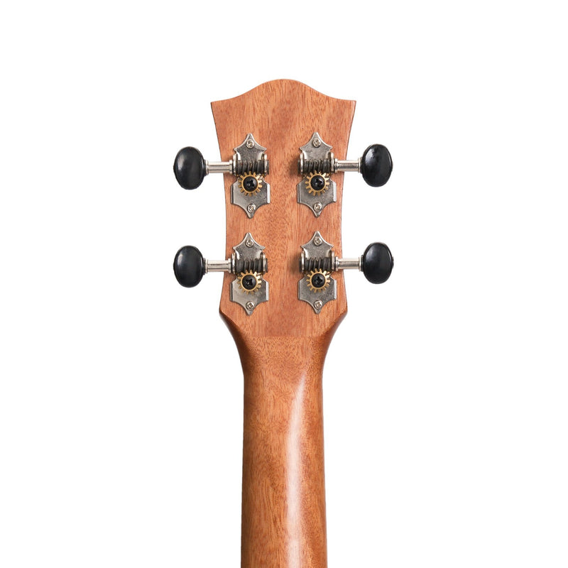 Tiki '9 Series' Koa Solid Top Electric Cutaway Tenor Ukulele with Hard Case (Natural Satin)-TKT-9CP-NST