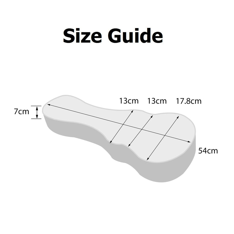 Tiki Deluxe 'Croc' Soprano Ukulele Hard Case (Black)-TUC-S-BLK