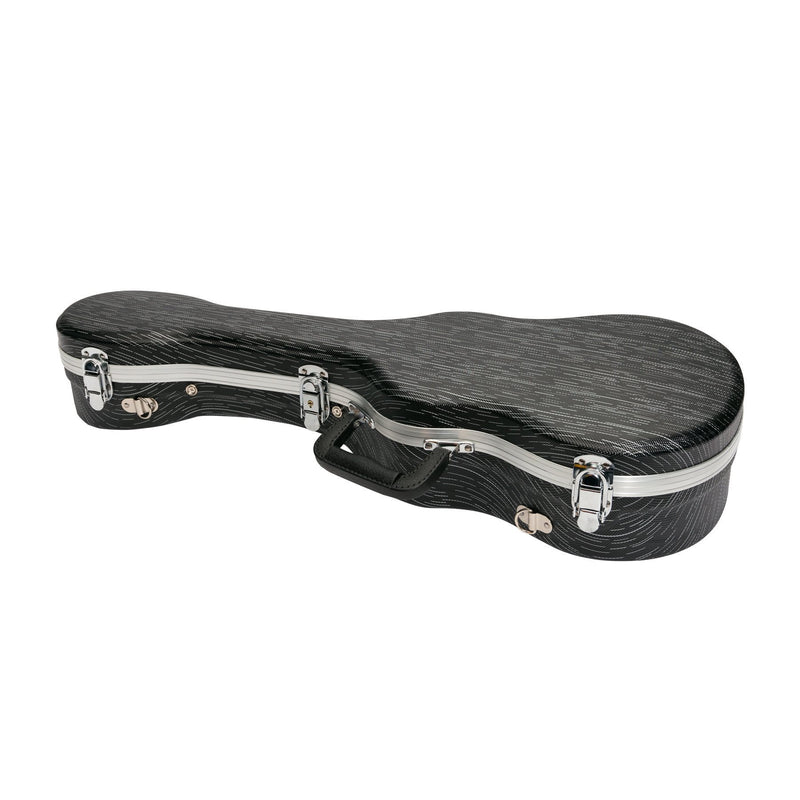 Tiki Deluxe Shaped Tenor Ukulele Flight Case (Grey/Black)-UHC-T-GRYBK