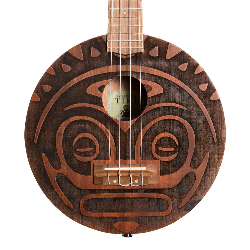 Tiki 'Tiki Man' Ukulele with Soft Case (Natural Satin)-TIKI MAN