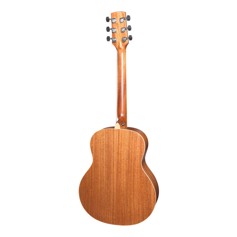 Timberidge '1 Series' Left Handed Solid Top Acoustic-Electric TS-Mini Guitar (Natural Satin)-TRT-1L-NST