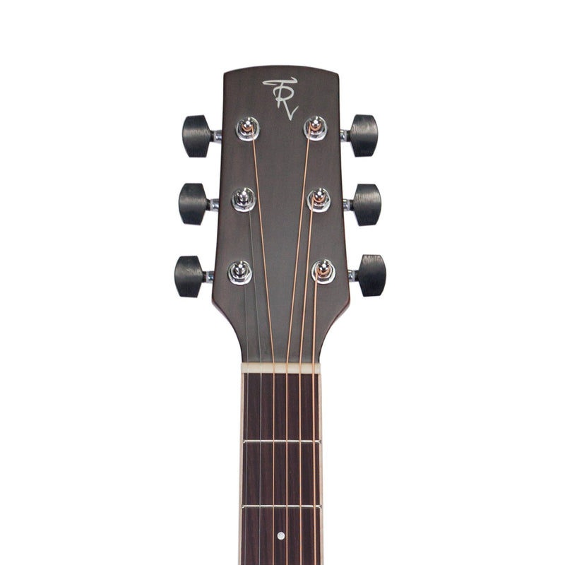 Timberidge '1 Series' Left Handed Spruce Solid Top Acoustic-Electric Small Body Cutaway Guitar (Natural Satin)-TRFC-1L-NST