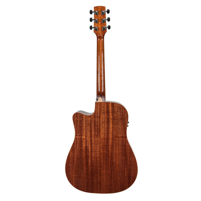 Timberidge '1 Series' Spruce Solid Top Acoustic-Electric Dreadnought Cutaway Guitar (Natural Gloss)-TRC-1-NGL