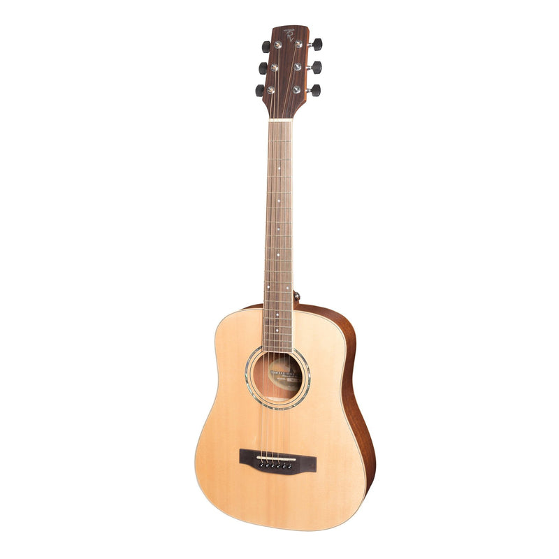 Timberidge '1 Series' Spruce Solid Top Acoustic-Electric Traveller Mini Guitar (Natural Satin)-TRM-1-NST