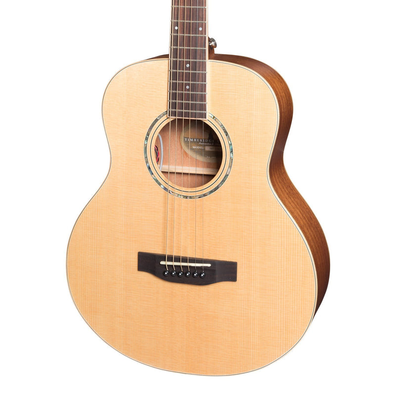 Timberidge '1 Series' Spruce Solid Top Acoustic-Electric TS-Mini Guitar (Natural Satin)-TRT-1-NST