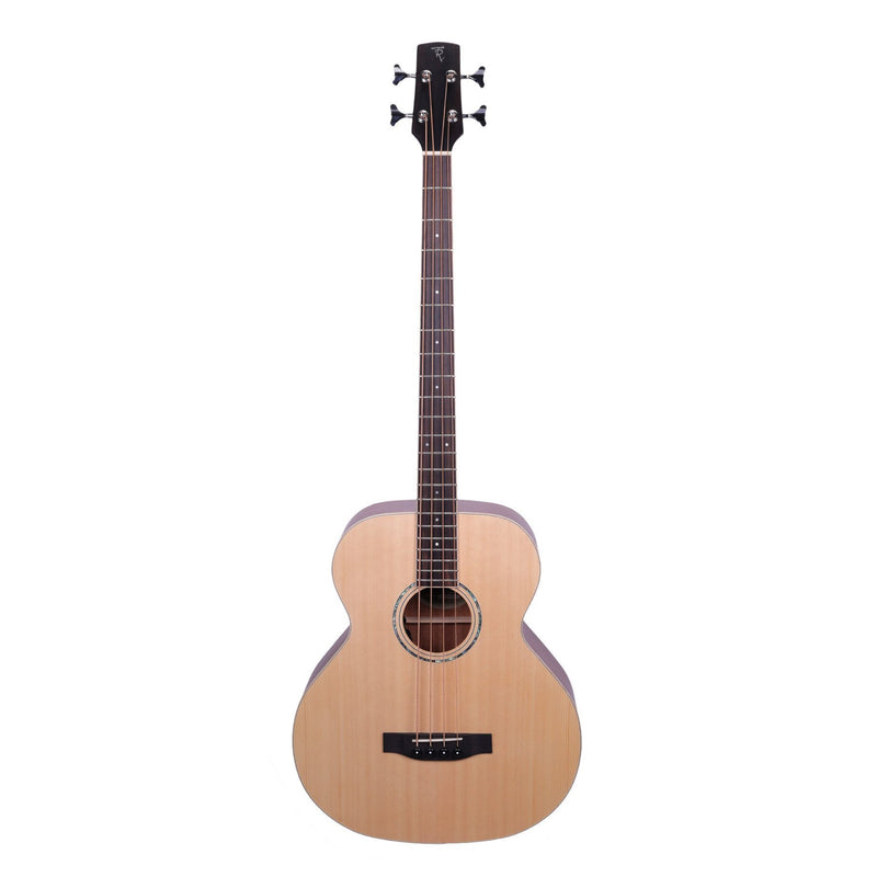 Timberidge '1 Series' Spruce Solid Top & Mahogany Solid Back Acoustic-Electric Bass Guitar (Natural Satin)-TRB-1SB-NST