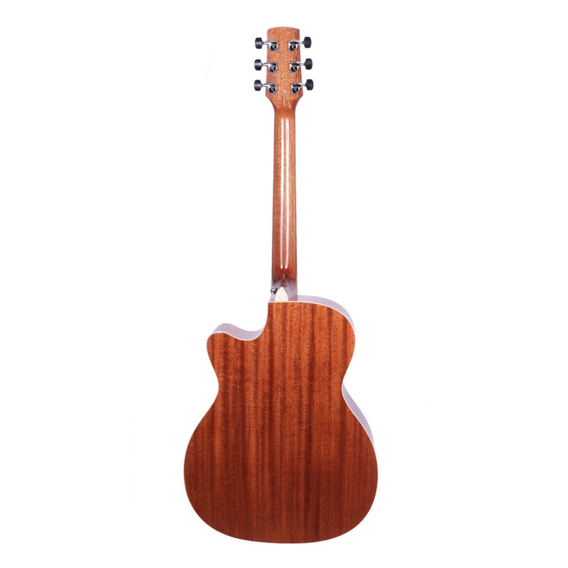 Timberidge '1 Series' Spruce Solid Top & Mahogany Solid Back Acoustic-Electric Small Body Cutaway Guitar (Natural Gloss)-TRFC-1SBP-NGL