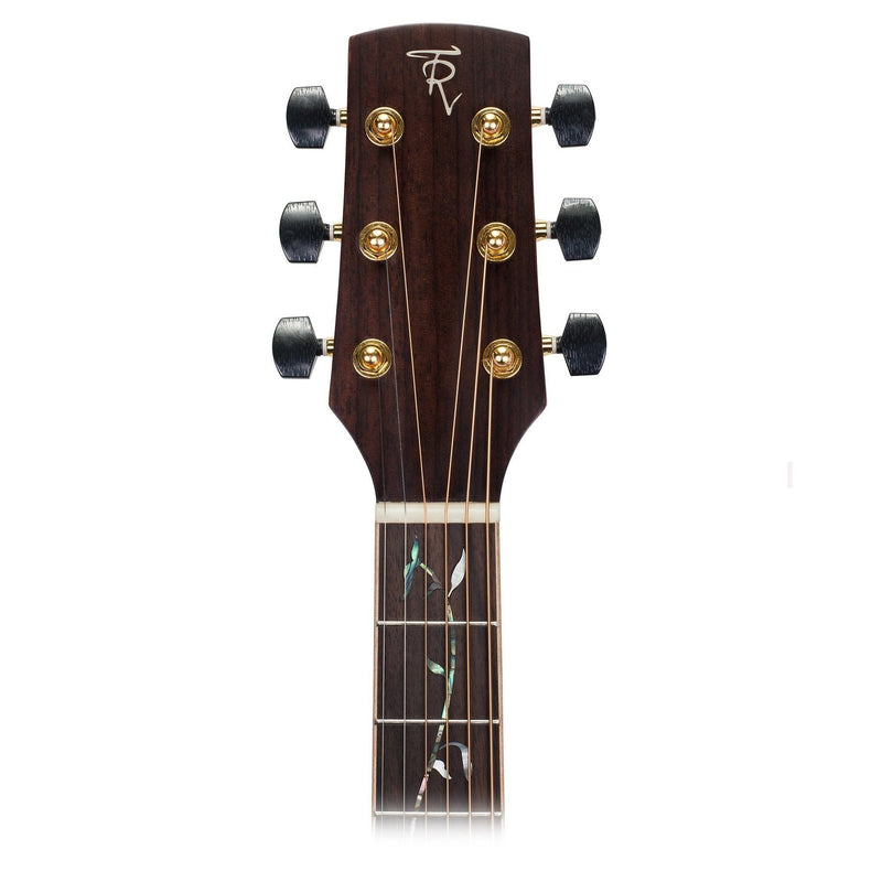 Timberidge '3 Series' Left Handed Spruce Solid Top Acoustic-Electric Small Body Cutaway Guitar with 'Tree of Life' Inlay (Natural Satin)-TRFC-3TL-NST