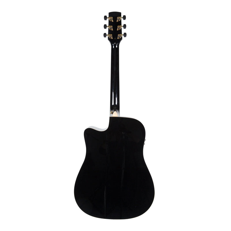 Timberide Timberidge '3-Series' Spruce Solid Top Acoustic-Electric Dreadnought C ...
