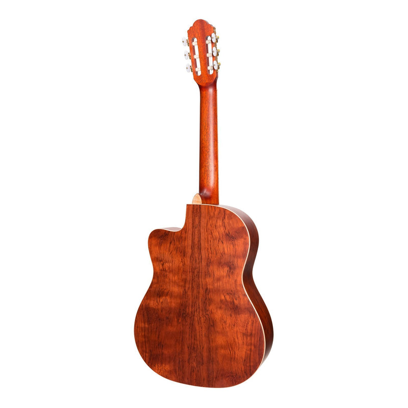Timberidge '4 Series' Cedar Solid Top Acoustic-Electric Classical Cutaway Guitar (Natural Satin)-TRCC-4-NST