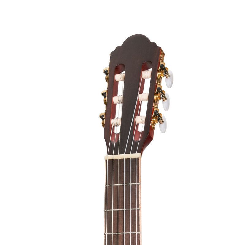Timberidge '4 Series' Cedar Solid Top Acoustic-Electric Classical Cutaway Guitar (Natural Satin)-TRCC-4-NST